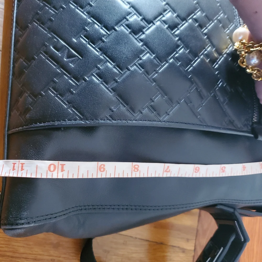 Authentic TUMI Y2K briefcase shoulder/hand business tech vintage black leather b